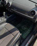 Tapis de voiture OLIVE — Vert oriental sophistiqué | Universel