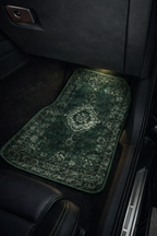 Tapis de voiture OLIVE — Vert oriental sophistiqué | Universel