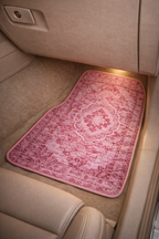Tapis de voiture LASKA — Style oriental rose poudré | Universel